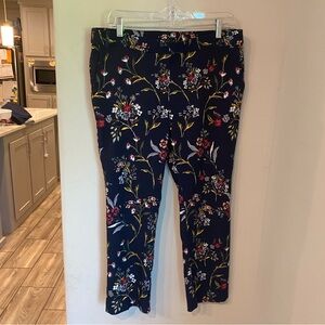 Jules & Leopold pants floral ankle pants